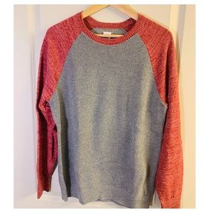 Gap men’s baseball thermal pullover sweatshirt, M